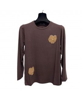 Maglia Tinta Unita F208 - Bianca Ghirelli Maglieria e t-shirt donna BGF208