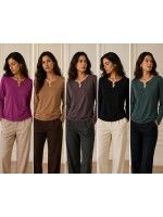 Maglia Tinta Unita F206 - Bianca Ghirelli Maglieria e t-shirt donna BGF206