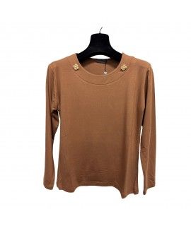 Maglia Tinta Unita F204 - Bianca Ghirelli Maglieria e t-shirt donna BGF204