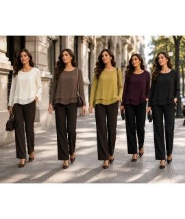 Bluse Tinta Unita 11400 - Donna Bella Camicie e Bluse donna DB11400