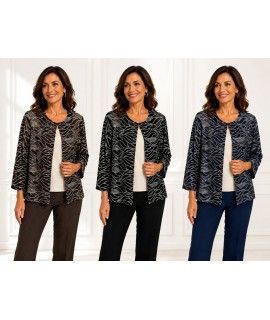 Twin-set Paillettes Elena - Perla Oversize Twin-set donna POELENA