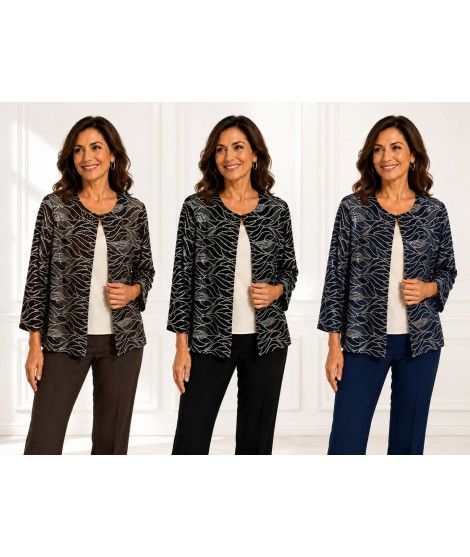 Twin-set Paillettes Elena - Perla Oversize Twin-set donna POELENA