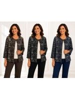 Twin-set Paillettes Elena - Perla Oversize Twin-set donna POELENA