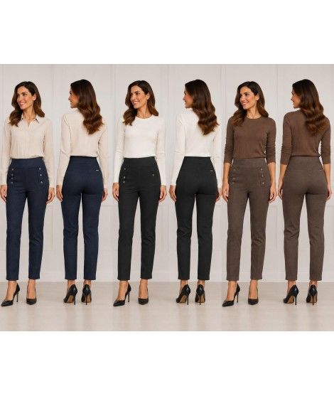 Pantaloni Nadia Jeans - Perla Oversize Pantaloni donna PONADIAJEANS