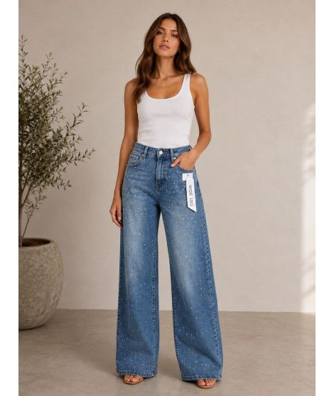 Jeans Strass L6203Z - Encaty Jeans donna ECL6203Z