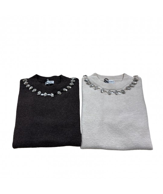 Maglia Girocollo 26390 - Carla Ferroni Maglieria e t-shirt donna CF26390