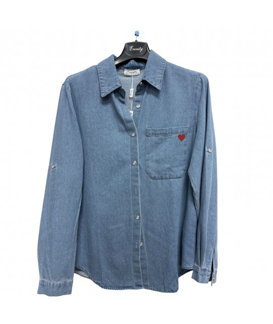 Camicia Chambray K8224 - Encaty Camicie e Bluse donna ECK8224