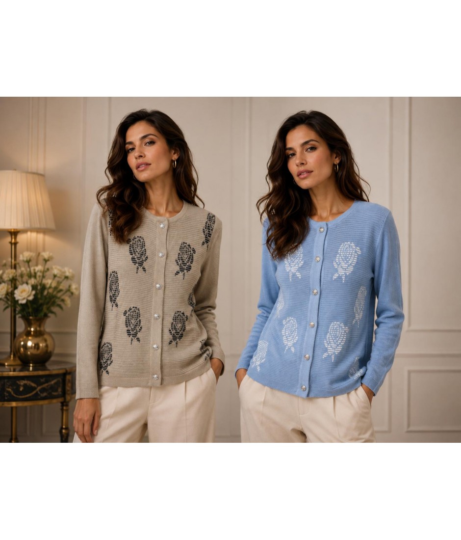 Maglia Bottoni 9488 - Desideri Oro Maglieria e t-shirt donna DO9488