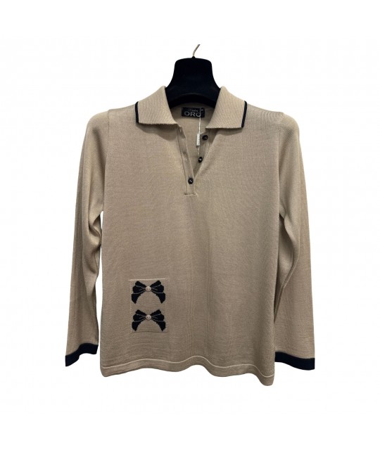 Polo Bicolor 9482 - Desideri Oro Maglieria e t-shirt donna DO9482