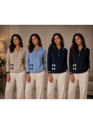 Polo Bicolor 9482 - Desideri Oro Maglieria e t-shirt donna DO9482