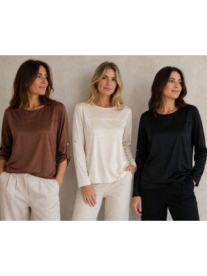 Bluse Tinta Unita 50327 - Carla Ferroni Camicie e Bluse donna CF50327