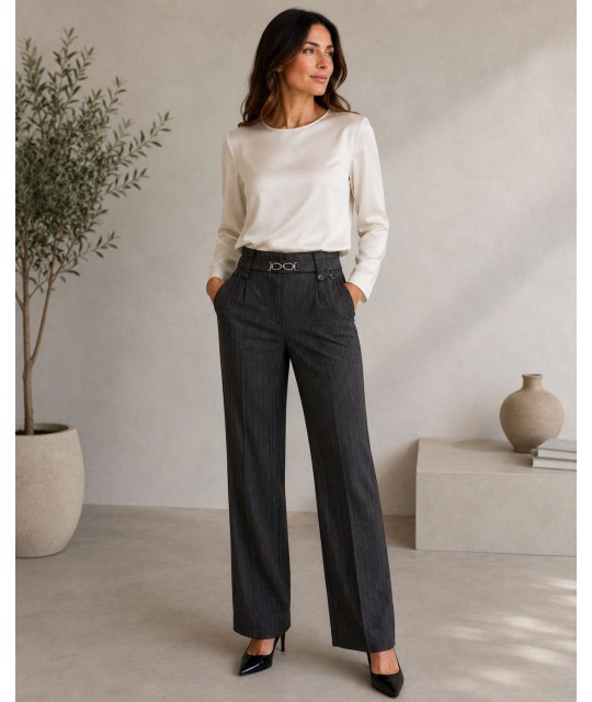 Pantaloni Gessato 70436 - Carla Ferroni Pantaloni donna CF70436