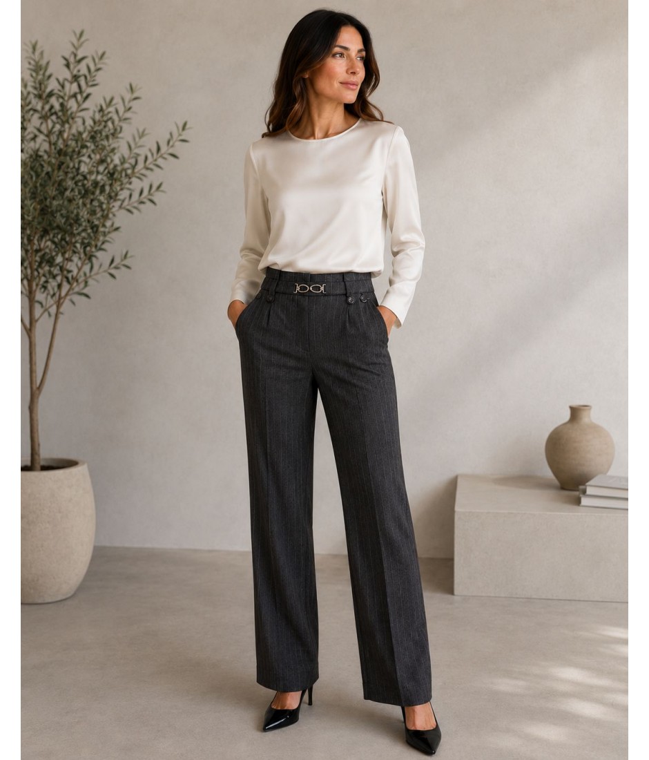 Pantaloni Gessato 70436 - Carla Ferroni Pantaloni donna CF70436