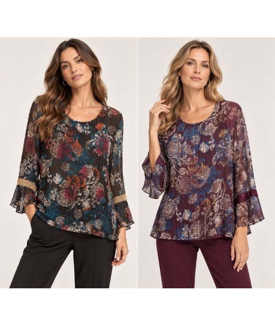 Casacca Fantasia Anita - Equilibrio Camicie e Bluse donna EQANITA