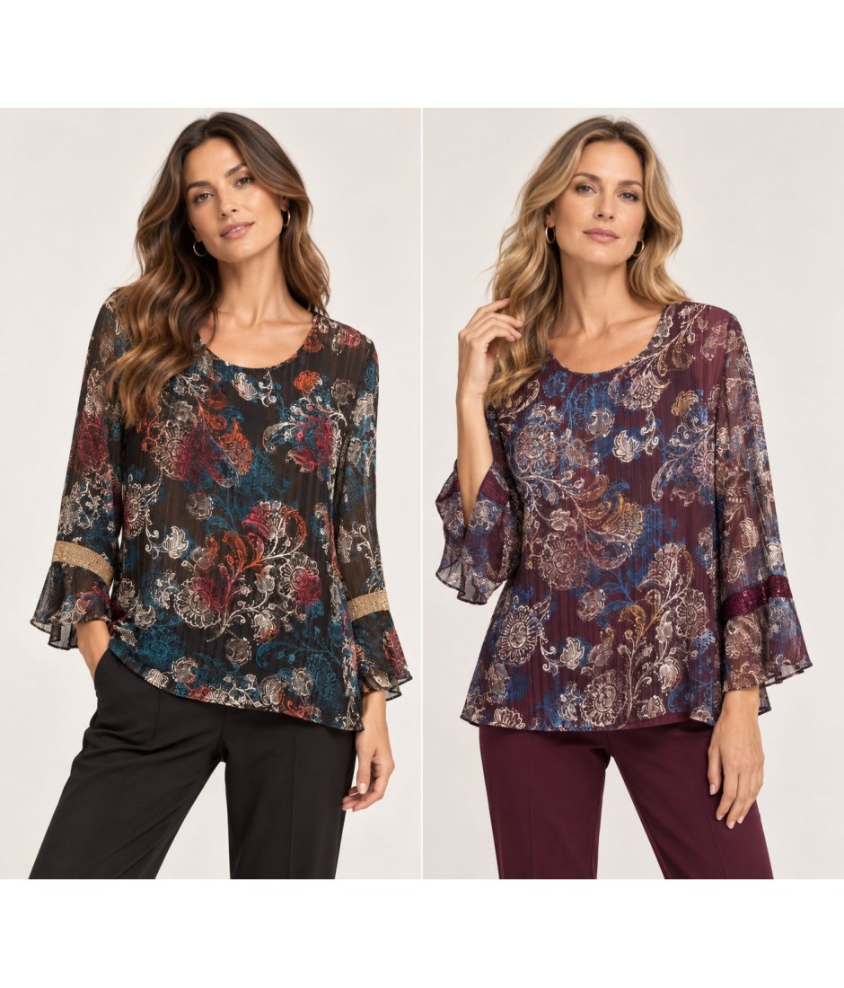 Casacca Fantasia Anita - Equilibrio Camicie e Bluse donna EQANITA