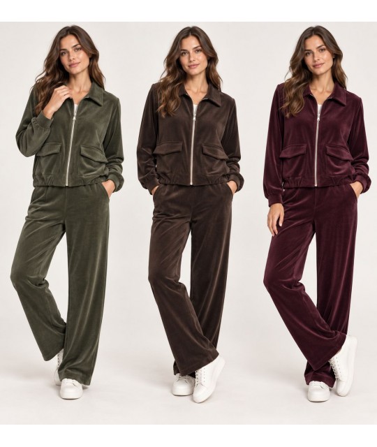 Felpa Zip GI7729 - Marta Rubini Maglieria e t-shirt donna MRGI7729