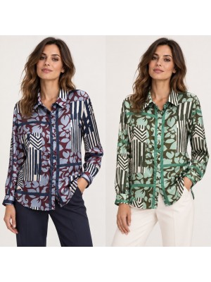 Camicia Curvy D2903 - Romi-hò Camicie e Bluse donna RHD2903
