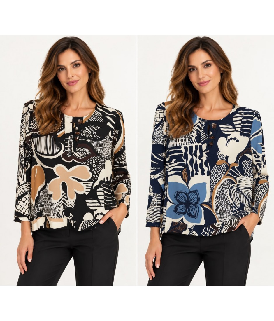 Maglia Fantasia Ponza - Perla Oversize Maglieria e t-shirt donna POPONZA