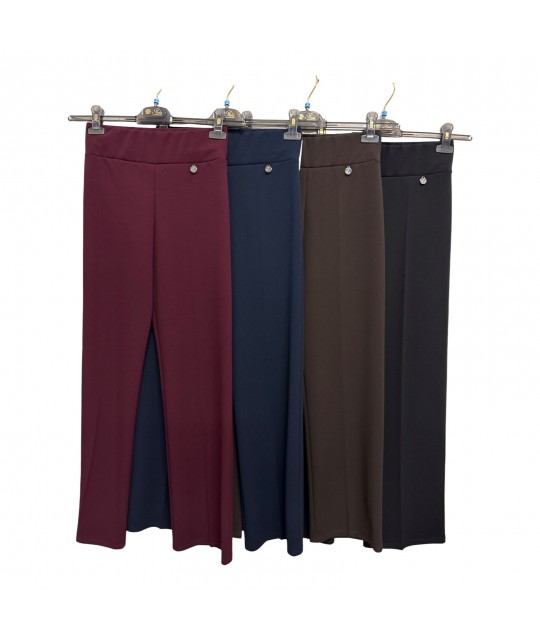Pantaloni Tinta Unita Benedetta - Perla Oversize Pantaloni donna POBENEDETTA