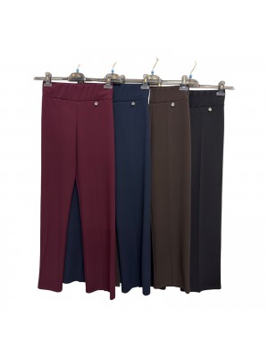 Pantaloni Tinta Unita Benedetta - Perla Oversize Pantaloni donna POBENEDETTA