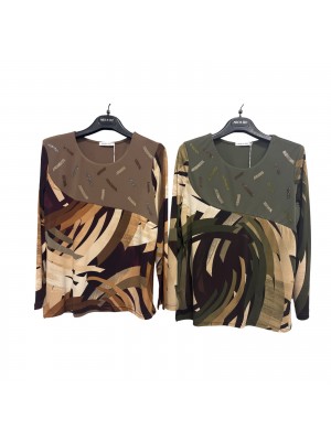 Maglia Fantasia 2615 - Kiara Contini Maglieria e t-shirt donna KC2615