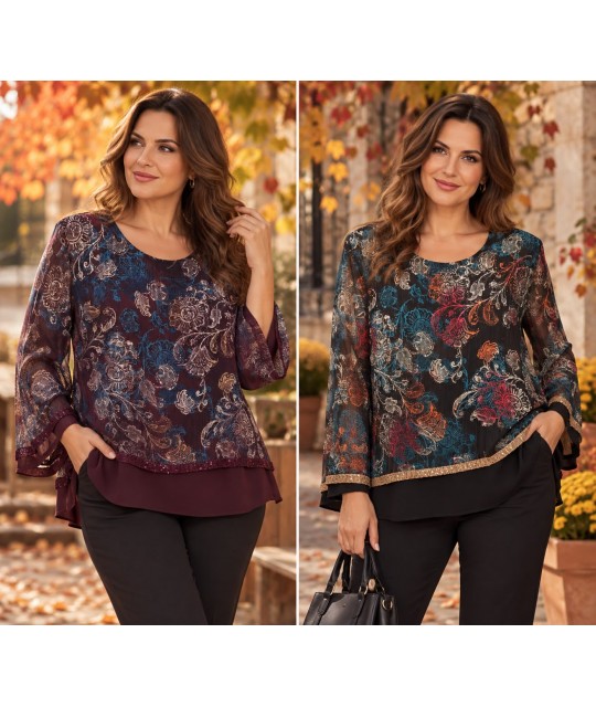 Bluse Curvy Rubina - Equilibrio Camicie e Bluse donna EQRUBINA