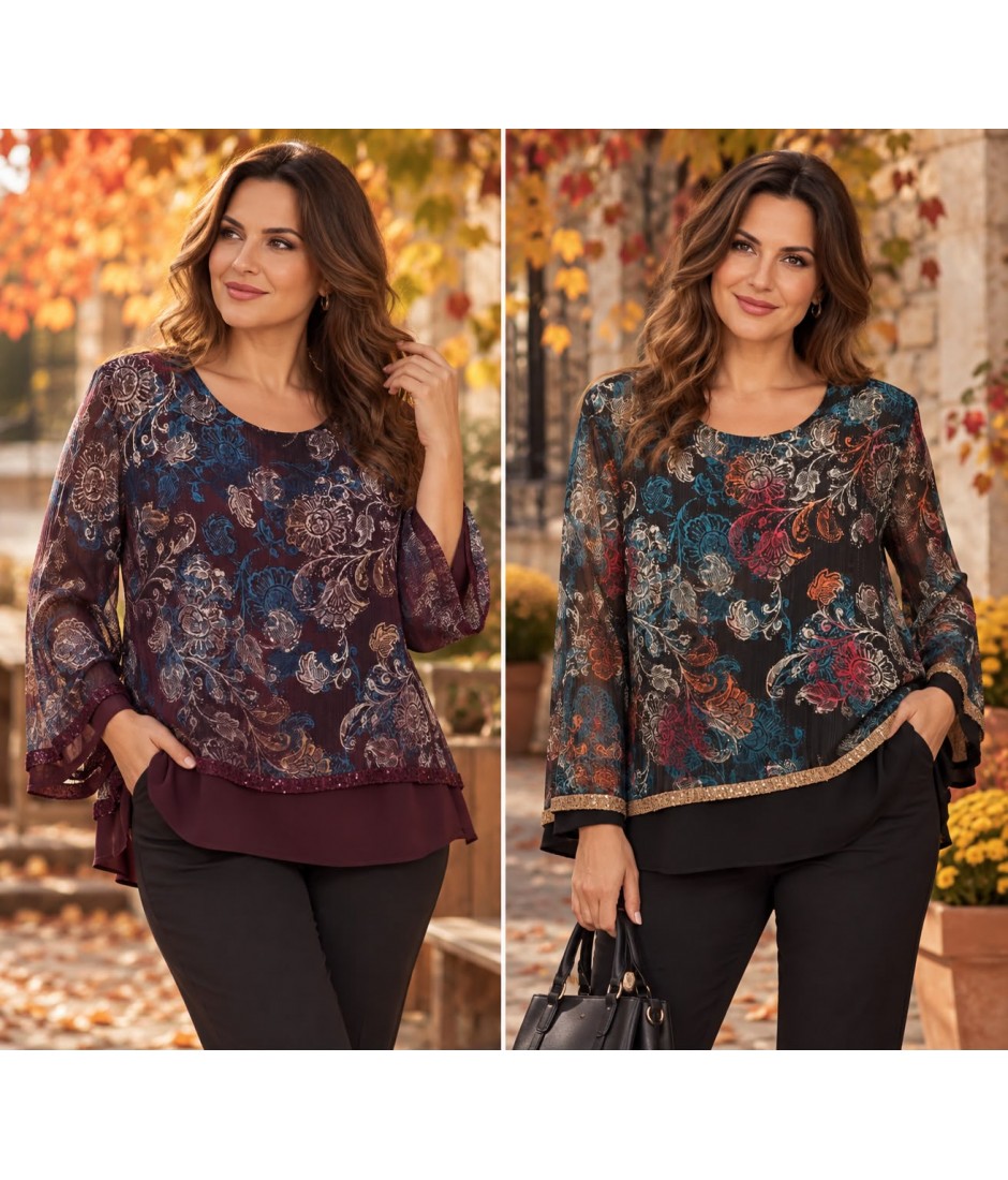 Bluse Curvy Rubina - Equilibrio Camicie e Bluse donna EQRUBINA