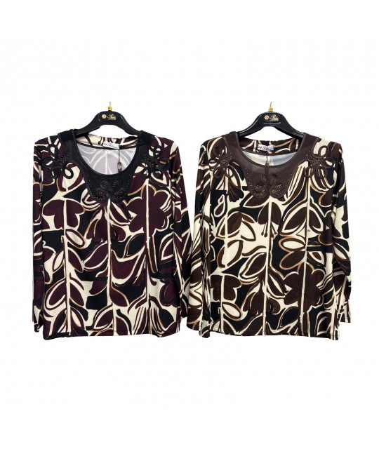 Maglia Ludovica Fantasia - Perla Oversize Maglieria e t-shirt donna POLUDOVICAFANT
