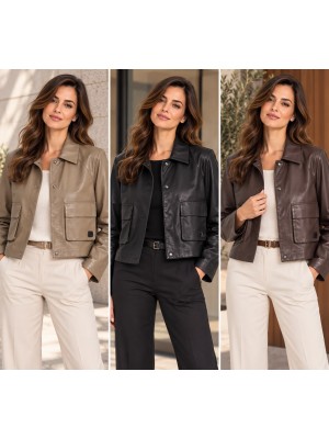 Giubbino Ecopelle FW3508 - Linda's Piumini e giubbini LINFW3508