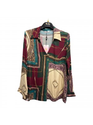 Casacca Fantasia Colombia - Perla Oversize Camicie e Bluse donna POCOLOMBIA