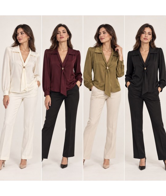 Casacca Tinta Unita 11418 - Donna Bella Camicie e Bluse donna DB11418