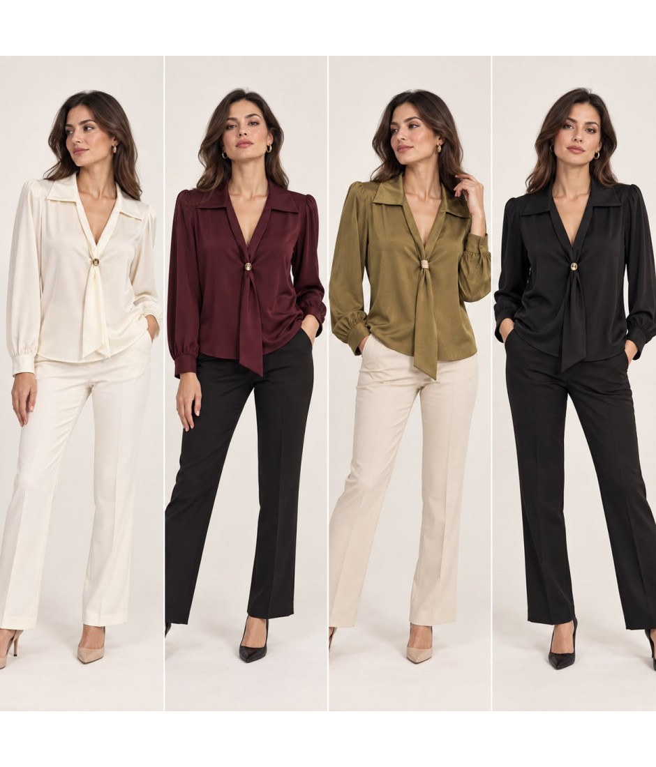Casacca Tinta Unita 11418 - Donna Bella Camicie e Bluse donna DB11418