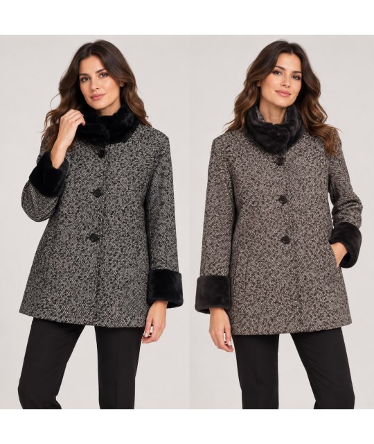 Cappottino Bottoni 11353 - Donna Bella Cappotti e giubbotti DB11353