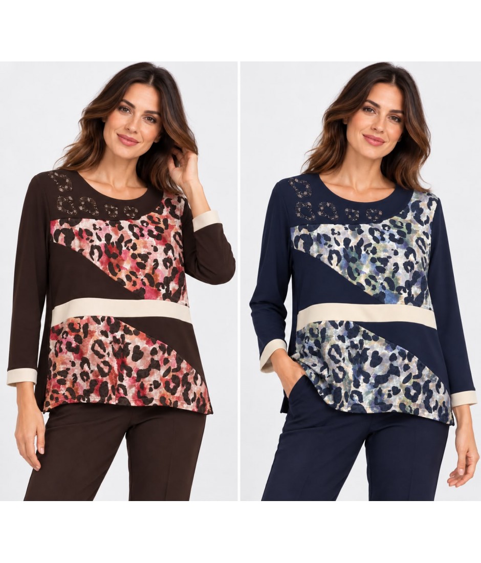 Maglia Fantasia Stella - Perla Oversize Maglieria e t-shirt donna POSTELLA