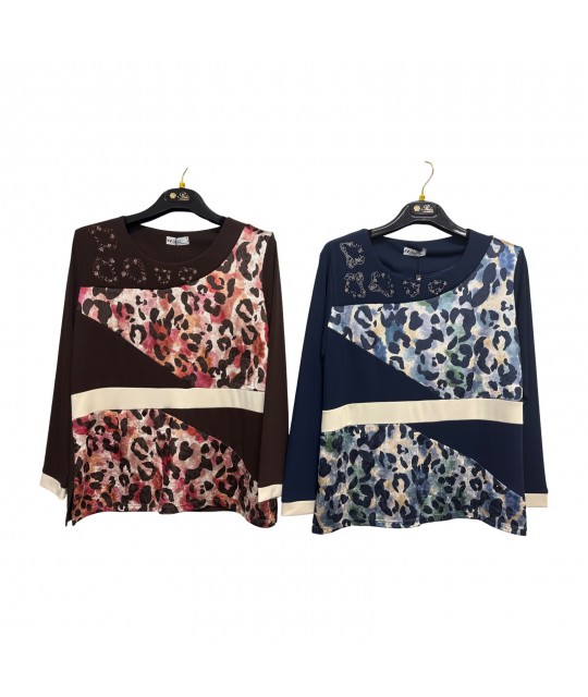 Maglia Fantasia Stella - Perla Oversize Maglieria e t-shirt donna POSTELLA