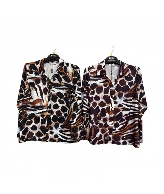 Camicia Fantasia Flavia - Perla Oversize Camicie e Bluse donna POFLAVIA