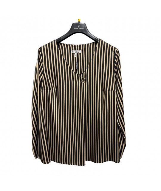 Bluse Righe 50311 - Carla Ferroni Camicie e Bluse donna CF50311