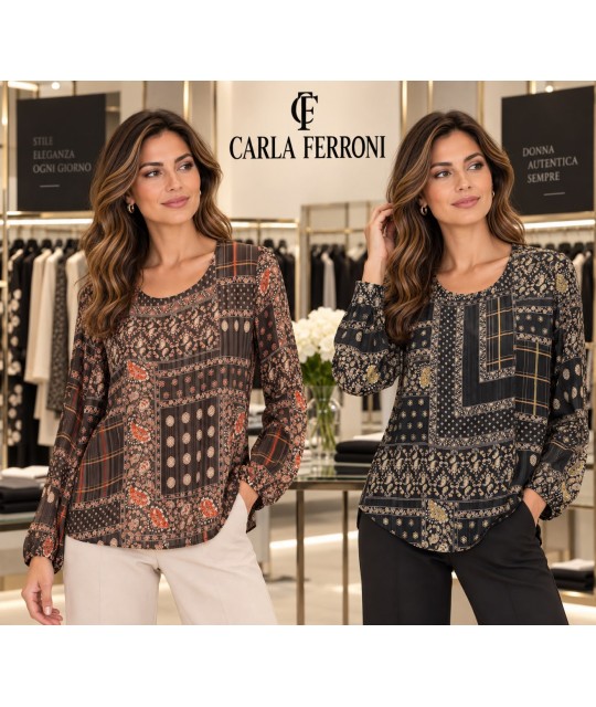 Bluse Fantasia 50304 - Carla Ferroni Camicie e Bluse donna CF50304