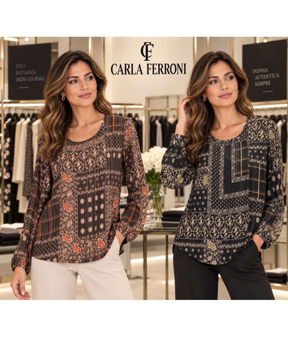 Bluse Fantasia 50304 - Carla Ferroni Camicie e Bluse donna CF50304