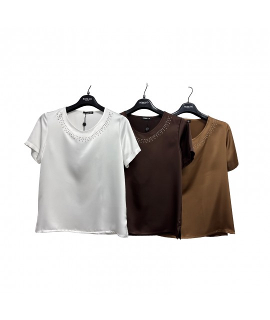 Bluse Tinta Unita D2945 - Romi-hò Camicie e Bluse donna RHD2945
