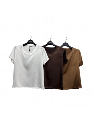 Bluse Tinta Unita D2945 - Romi-hò Camicie e Bluse donna RHD2945