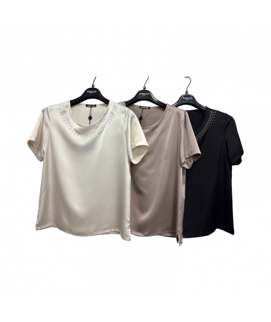 Bluse Tinta Unita D2945 - Romi-hò Camicie e Bluse donna RHD2945