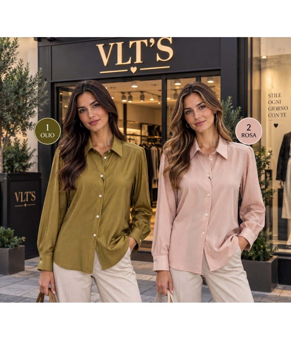 Camicia Tinta Unita 26-512 - VLT'S Camicie e Bluse donna VLT26-512