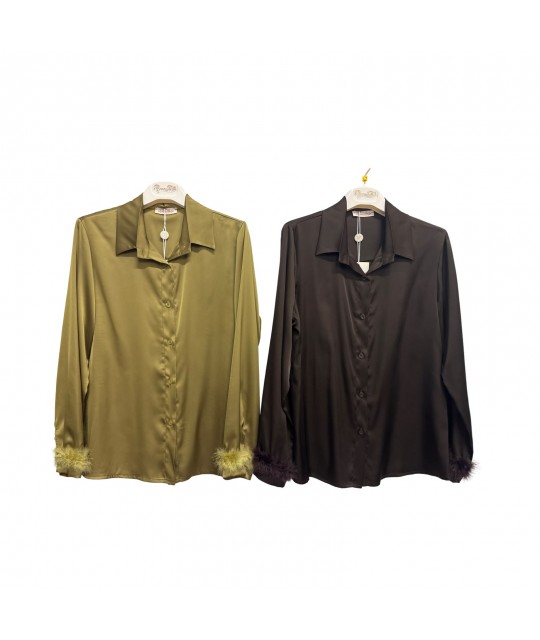 Camicia Tinta Unita 11317 - Donna Bella Camicie e Bluse donna DB11317