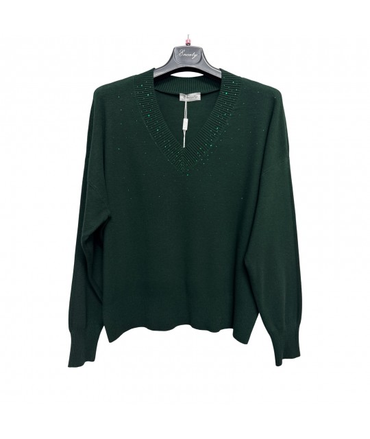 Maglia Strass GB1238 - Encaty Maglieria e t-shirt donna ECGB1238