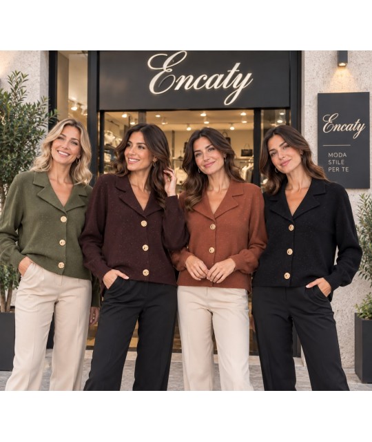 Maglia Aperta K1598 - Encaty Maglieria e t-shirt donna ECK1598