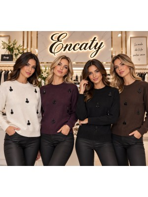 Maglia Girocollo T5097 - Encaty Maglieria e t-shirt donna ECT5097