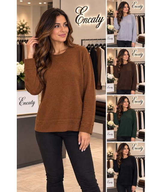 Maglia Lurex GS1365 - Encaty Maglieria e t-shirt donna ECGS1365