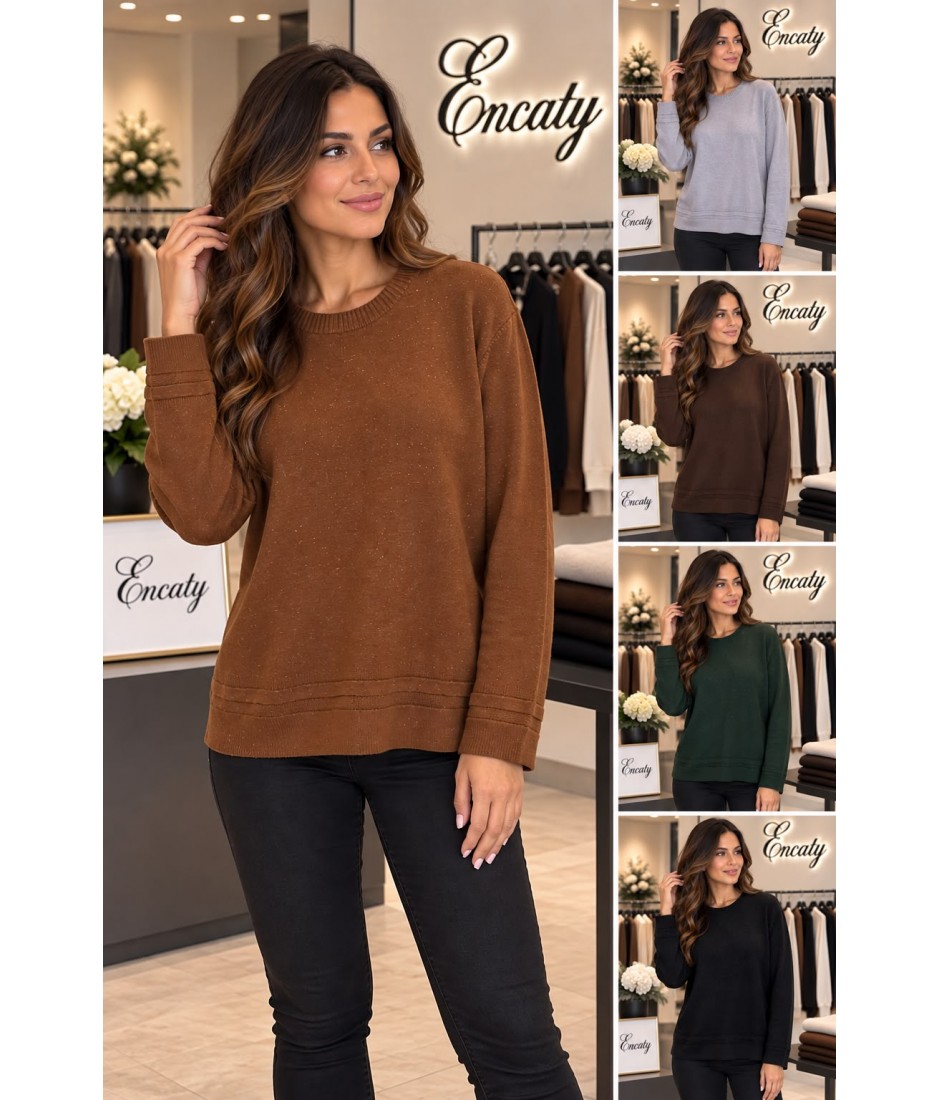 Maglia Lurex GS1365 - Encaty Maglieria e t-shirt donna ECGS1365