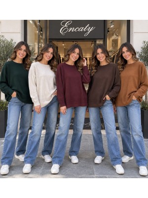 Maglia Tinta Unita GB1255 - Encaty Maglieria e t-shirt donna ECGB1255
